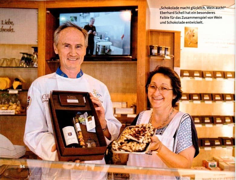 "Schokolade macht glücklich, Wein auch!"- SCHELL Schokoladen Eberhard Schell hat ein besonderes Faible für das Zusammenspiel von Wein und Schokolade entwickelt