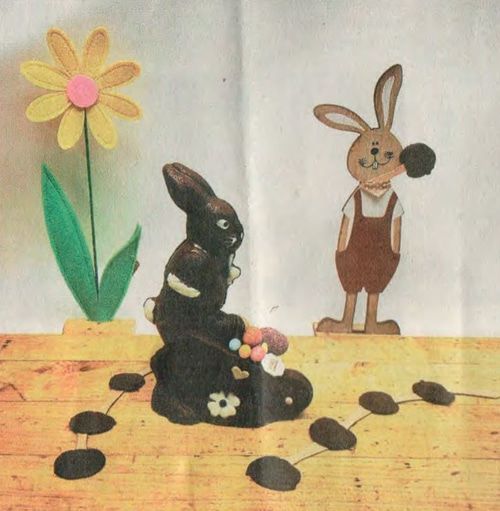 Schell Schokoladen- Osterhase aus edelherber Schokolade mit Ostereiern