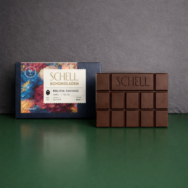 Schell dunkle Schokolade Bolivia Sauvage mit 70% Kakaoanteil aus Bolivien.