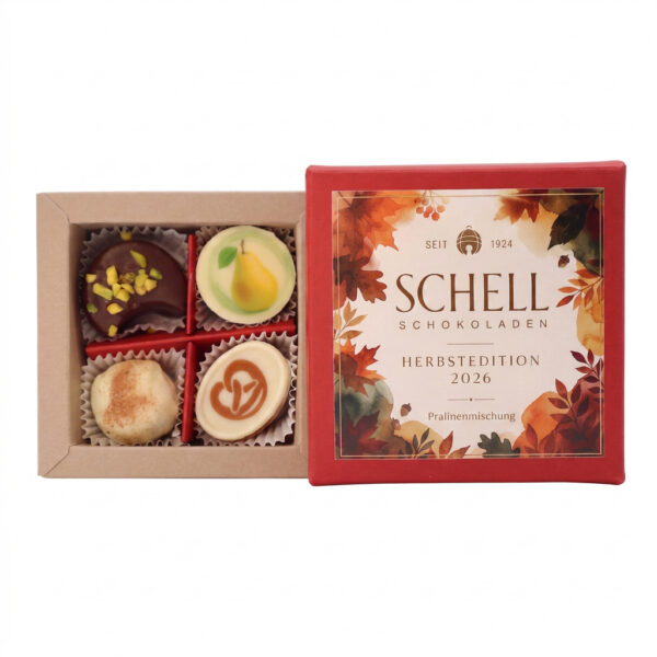 4 er Herbstedition 2026 – Vier neue Pralinen von Schell Schokoladen